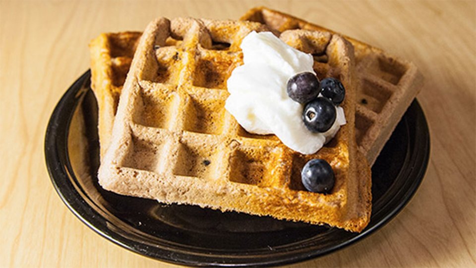 Chocolate Protein Waffles