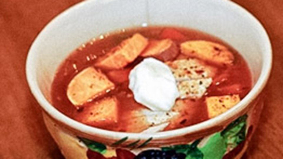 Sweet And Spicy Sweet Potato Soup