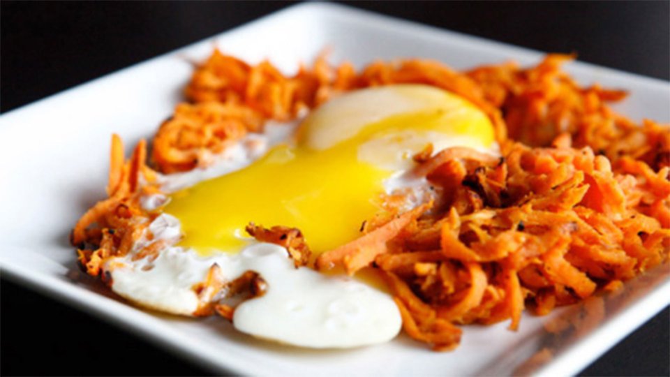 Sweet Potato Hash With Egg