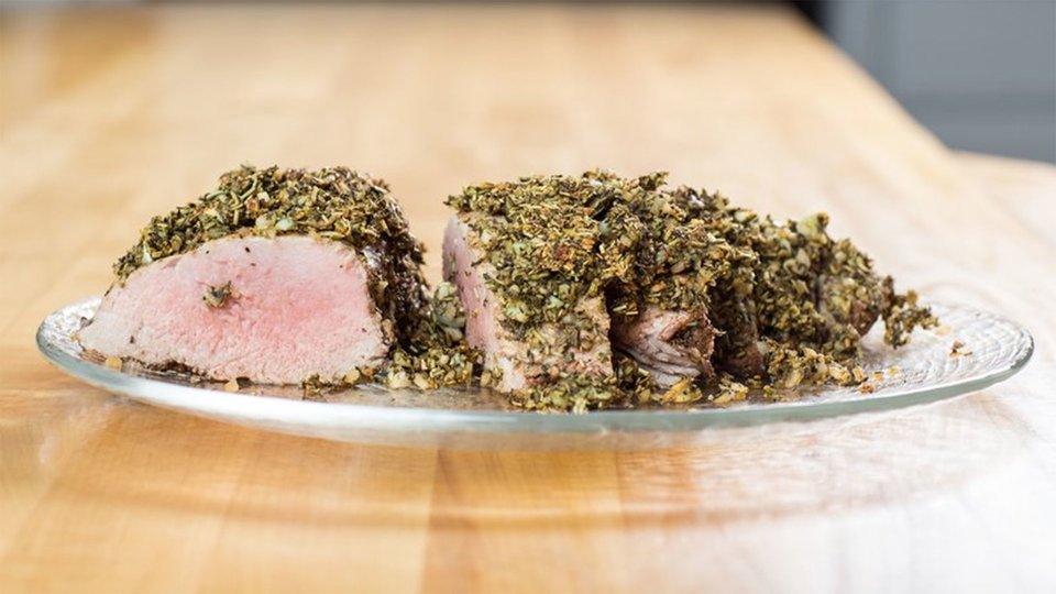 Mustard-Crusted Pork Tenderloin