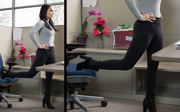 Sit all day? Try these desk stretches to loosen your hips