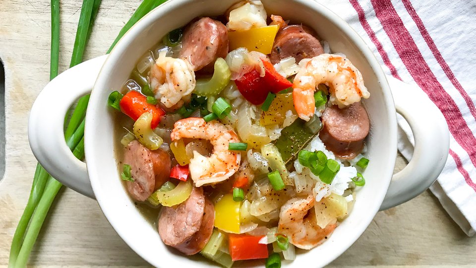 Healthy Shrimp and Sausage Gumbo