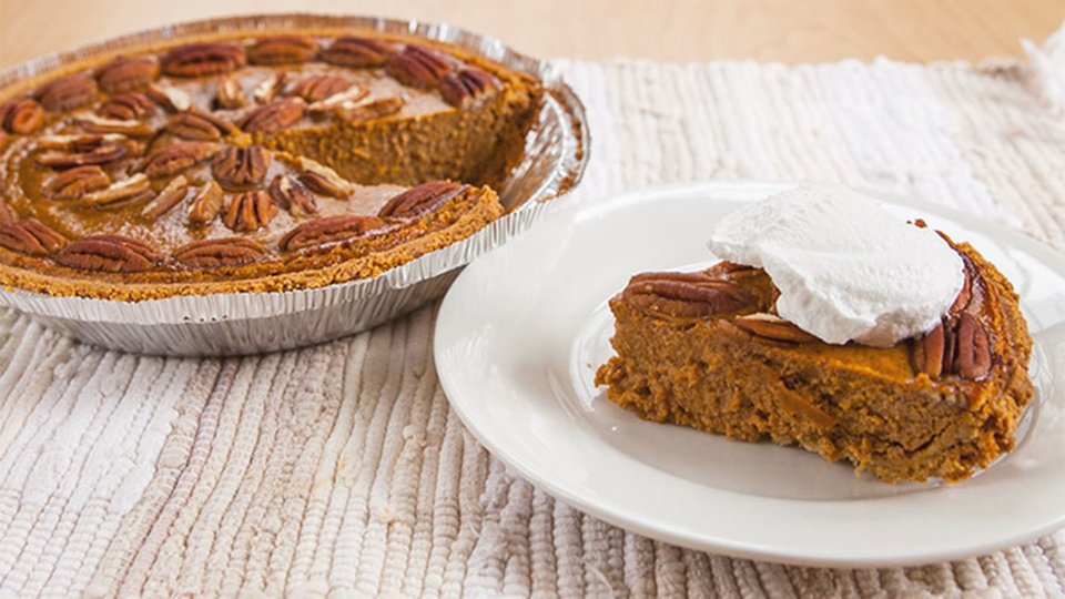 Protein Pumpkin Pecan Pie