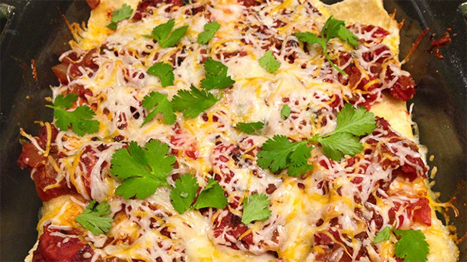 Shredded Chicken Enchiladas