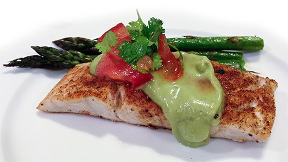 Smoky Snapper with Avocado Verde Sauce