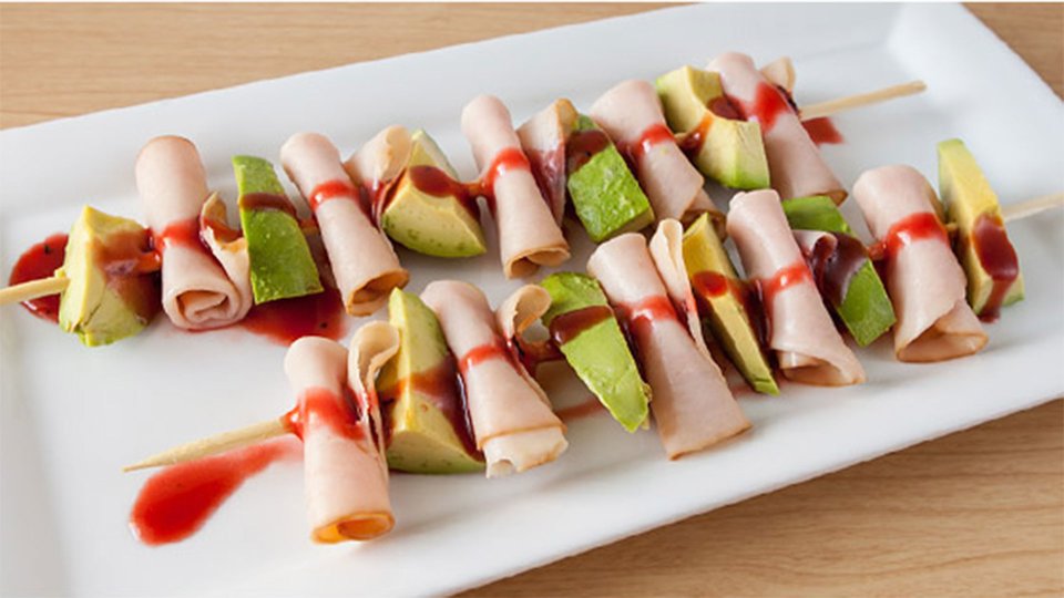 Turkey Avocado Skewers