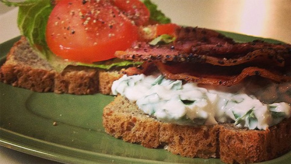 Yogurt Basil Spread