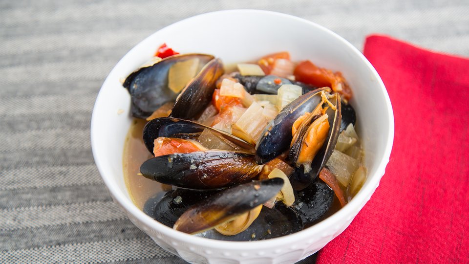 Beer Steamed Mussels