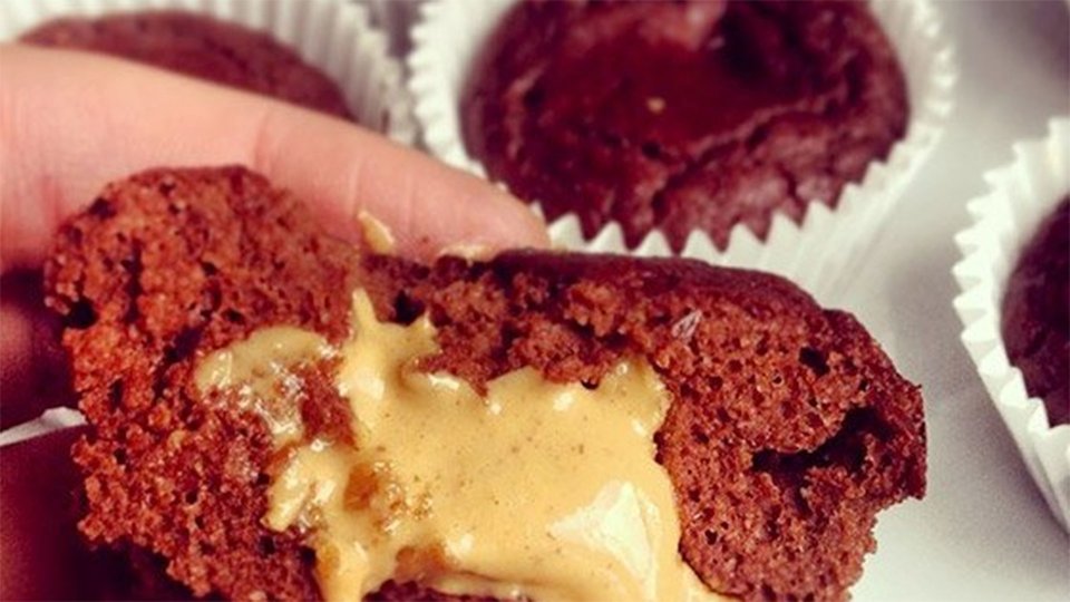 Chocolate Peanut Butter Protein Cupcakes
