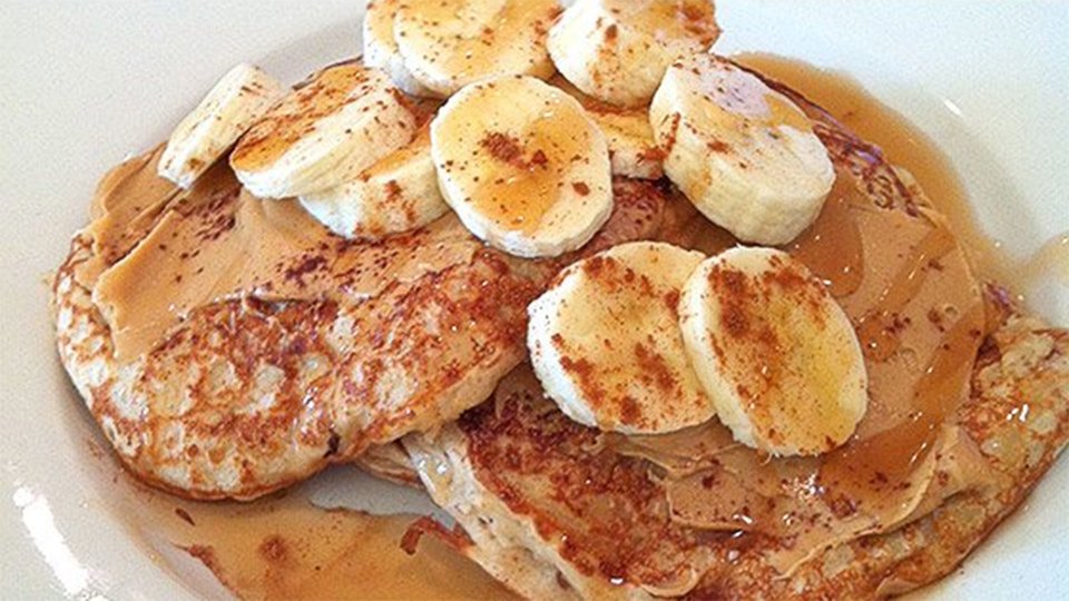 Cottage Cheese Banana Pancakes