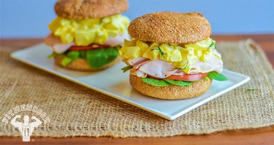 Mega Turkey Egg Salad Sandwich