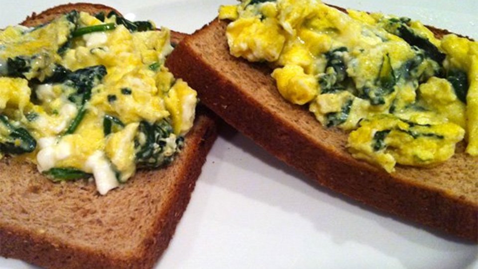 Open-Face Florentine Omelet Sandwich