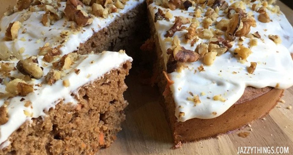 Protein Carrot Cake With Cream Cheese Frosting