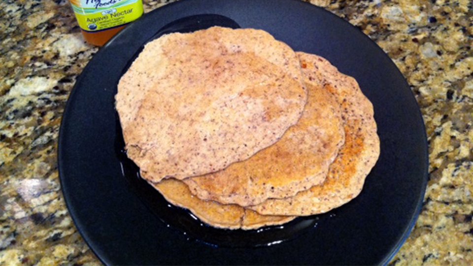 Protein Pancakes with Agave Nectar