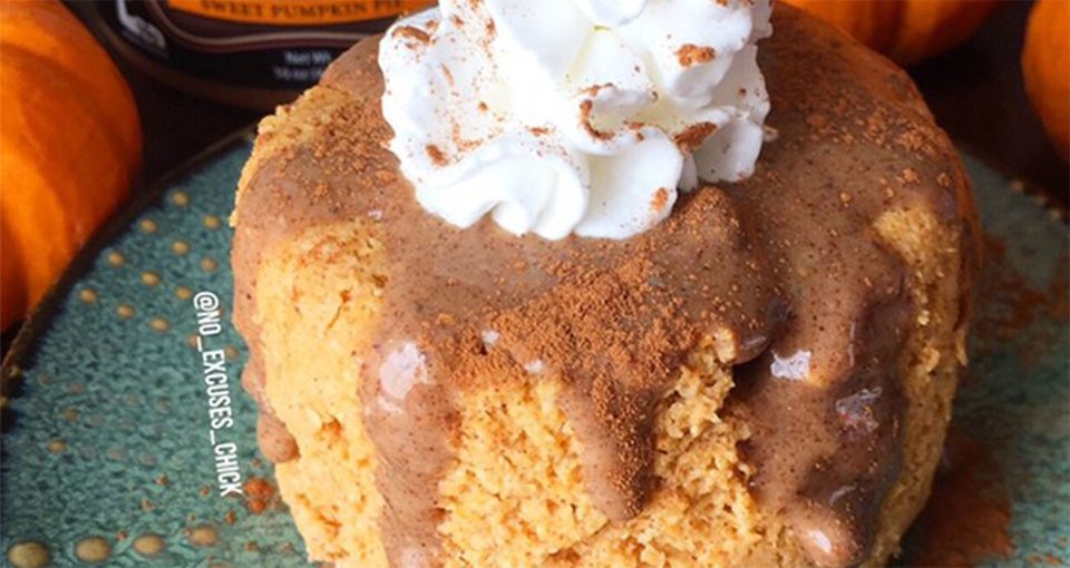 Pumpkin Protein Mug Cake