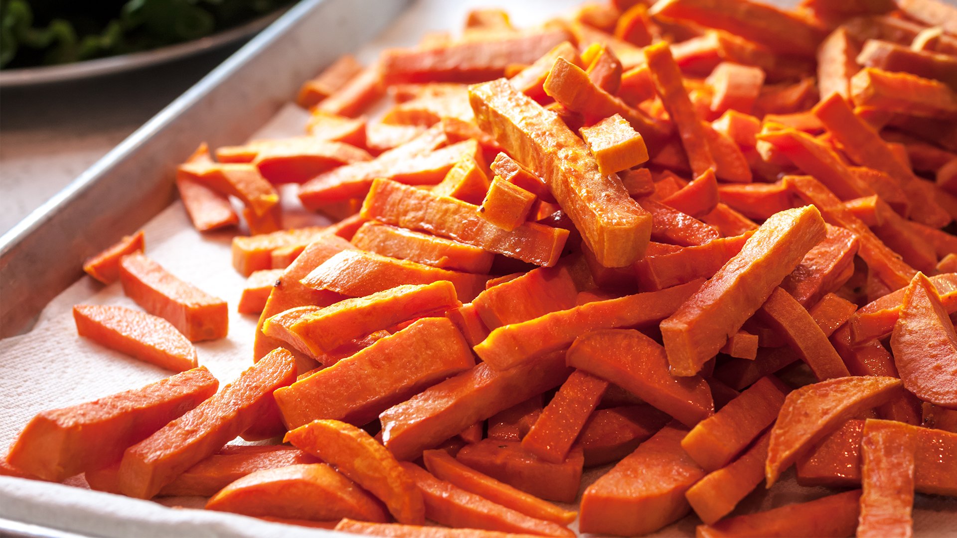 Sweet potato fries and chips