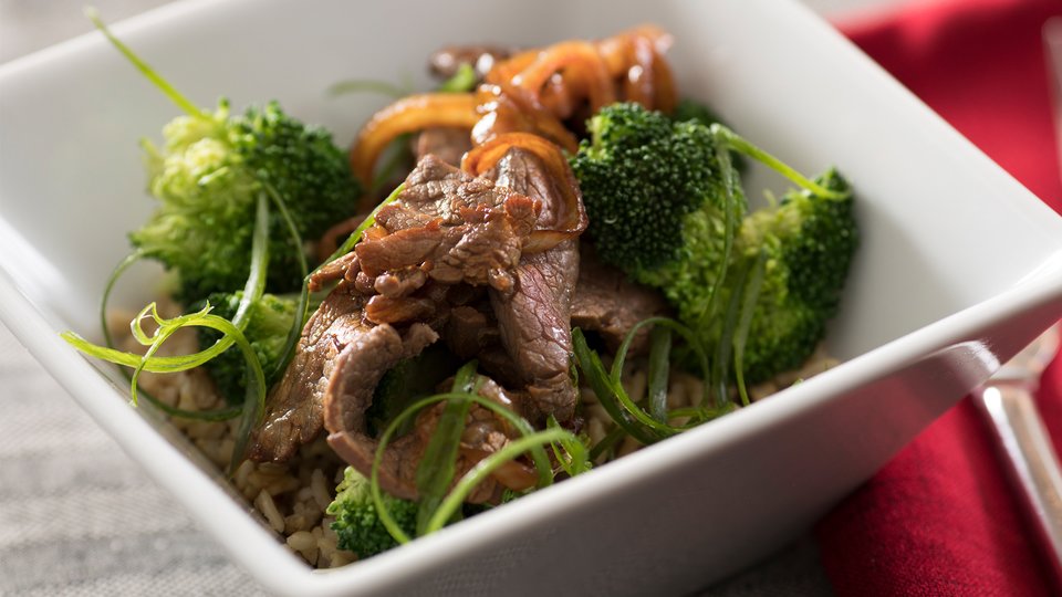 Beef and Broccoli Brown Rice Bowl