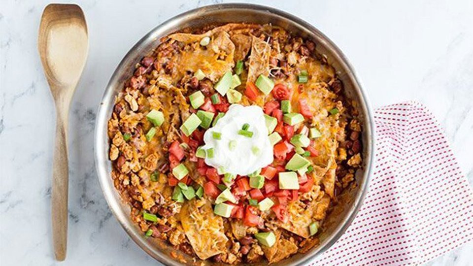 Easy Cheesy Burrito Skillet