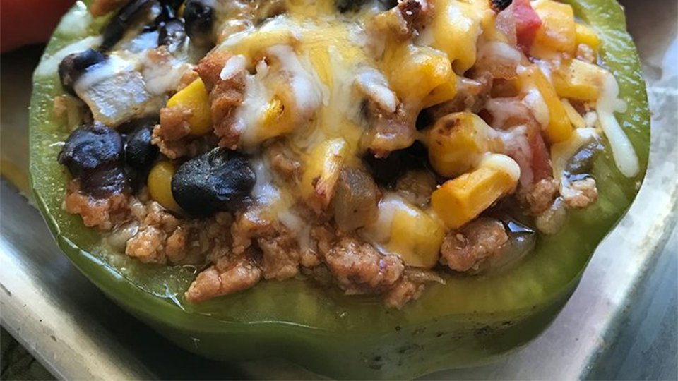 Lean Guilt-Free Taco-Stuffed Peppers