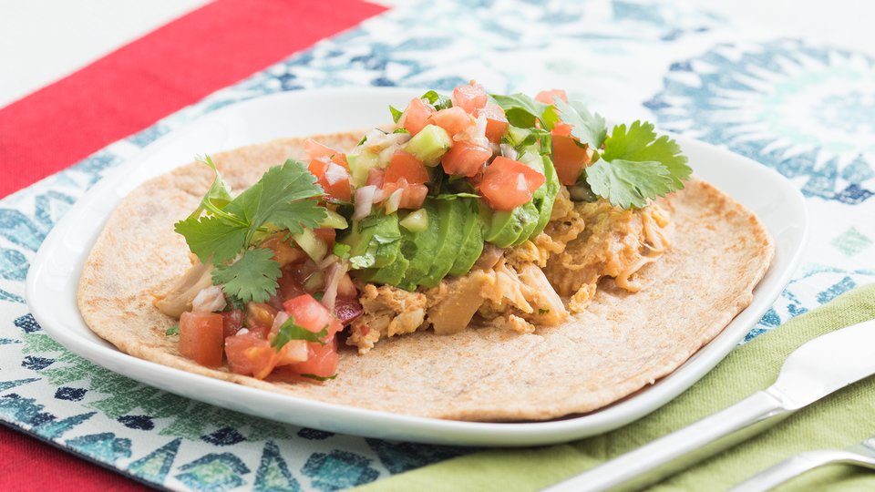 Breakfast Tacos with Chili Lime Jackfruit