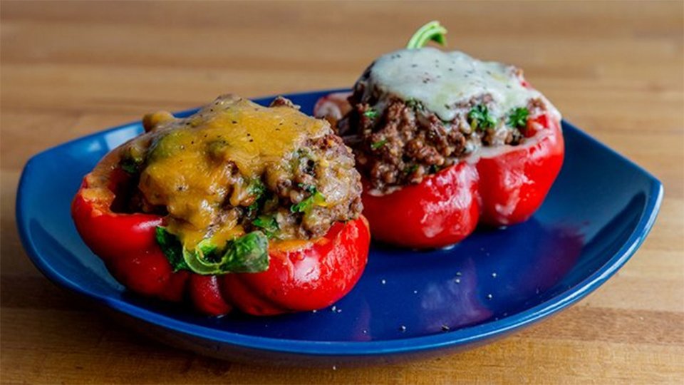 Simple Vegan Stuffed Bell Peppers with Tofu and Vegetables - The Little  City Seed