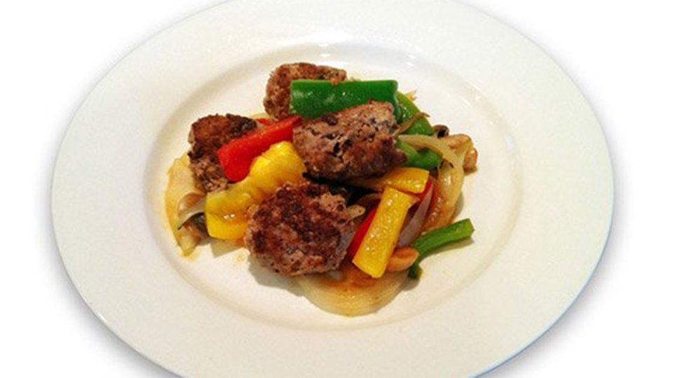 Oriental Meatballs With Peppers