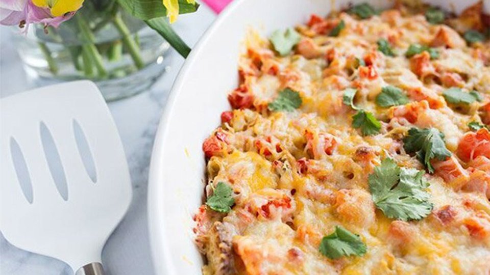 Southwest Overnight Breakfast Casserole