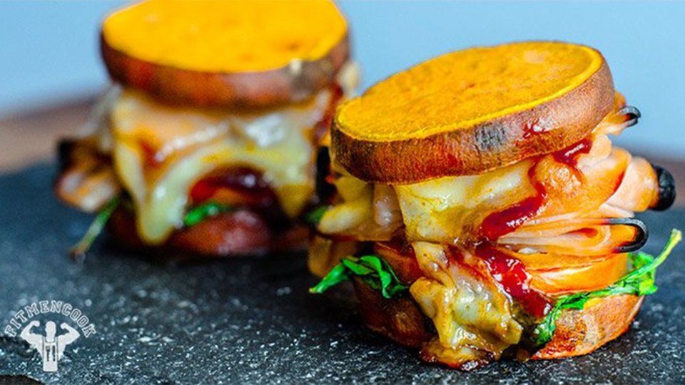 Superman Hero Sweet Potato Slider Melts