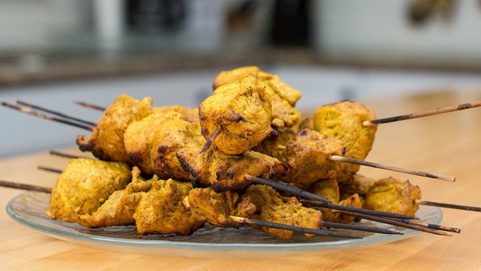 Thai Turkey Satay Skewers