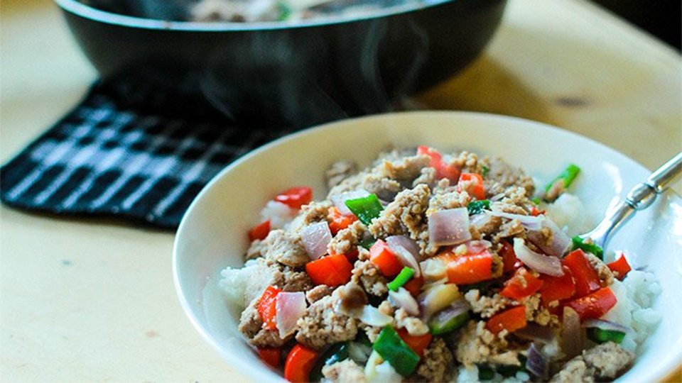 The Go-To Ground Turkey Skillet