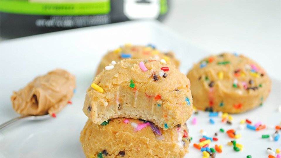 Confetti Cake Protein Cookies