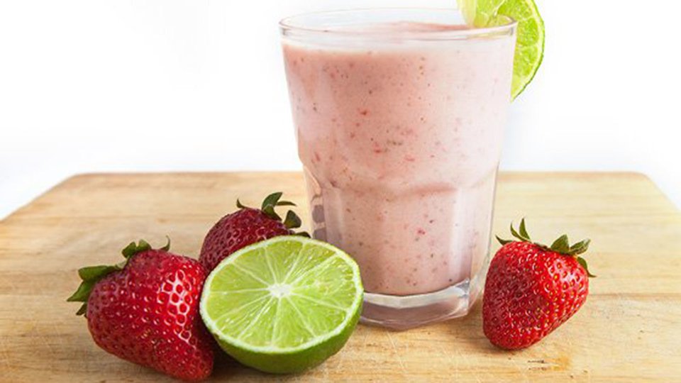 Strawberry Lime Protein Smoothie