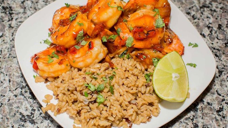 Sweet Lime Sesame Shrimp