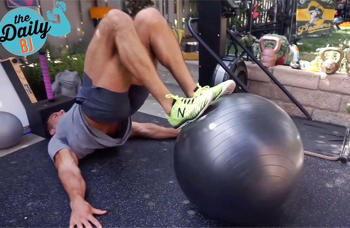 Stability Ball Leg Curl