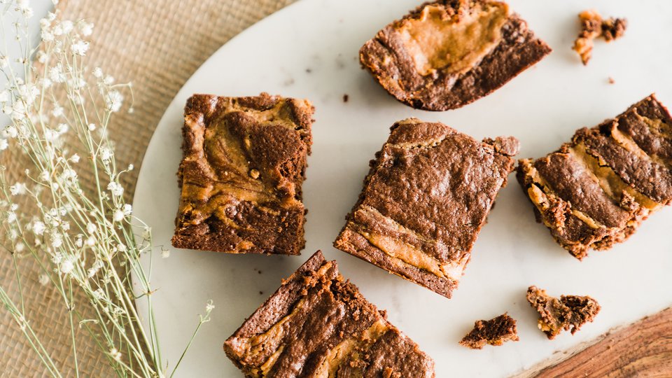 Peanut Butter Swirl Brownies