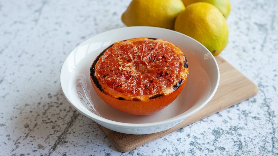 Sweet and Savory Broiled Grapefruit