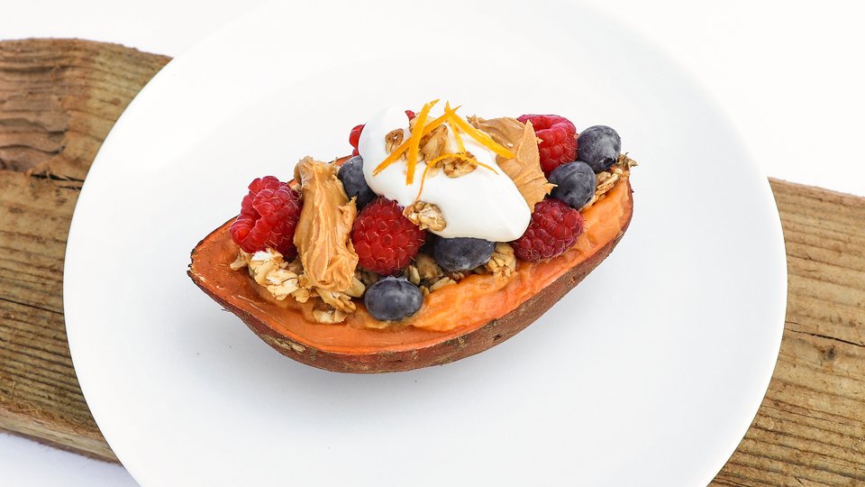 Sweet Potato Breakfast Boat