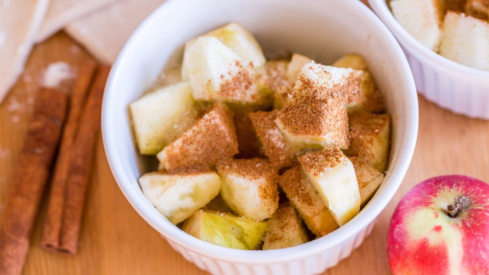 Protein Drizzled Apples