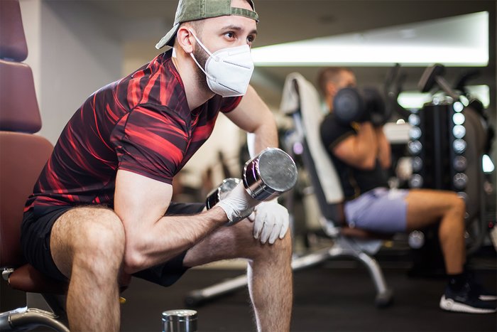 Working out wearing a face mask | Gym supplements u.s