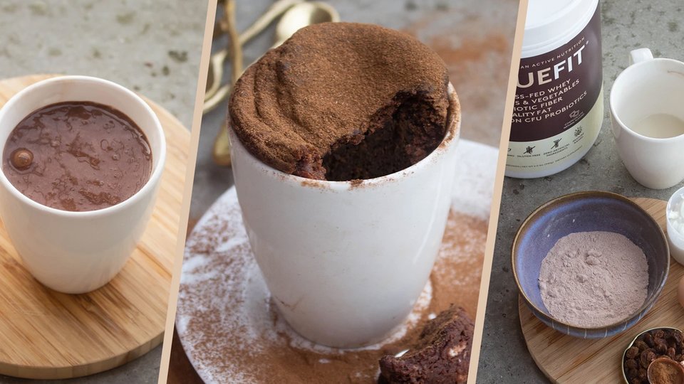 One-Minute Chocolate Protein Mug Cake