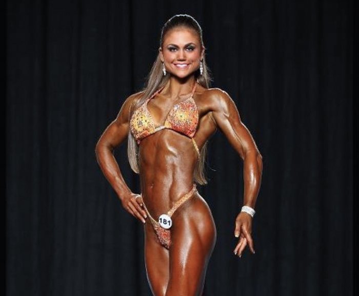 Tanya Etessam in competition. 