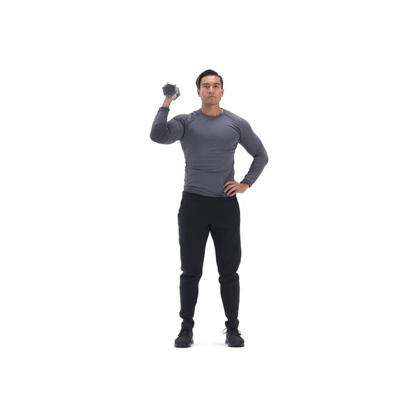 Single-arm palm-in dumbbell shoulder press thumbnail image
