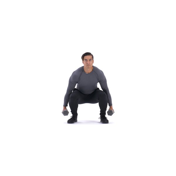 Dumbbell squat thumbnail image