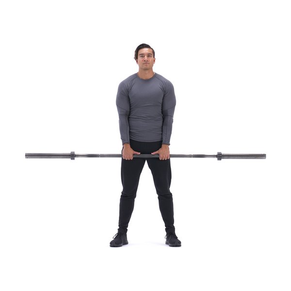 Standing dumbbell upright row