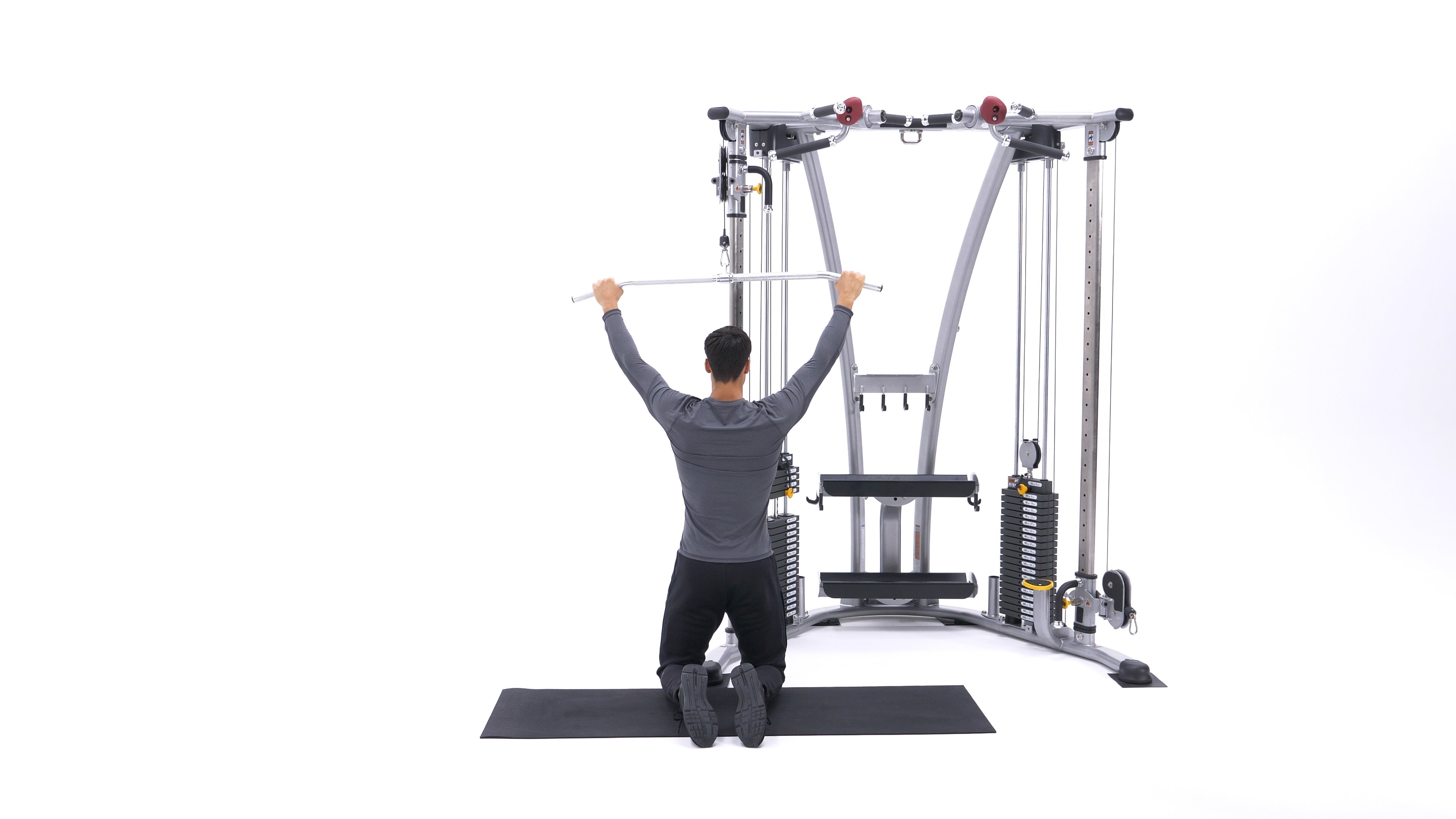 Back Exercises  Kneeling Lat Pulldown