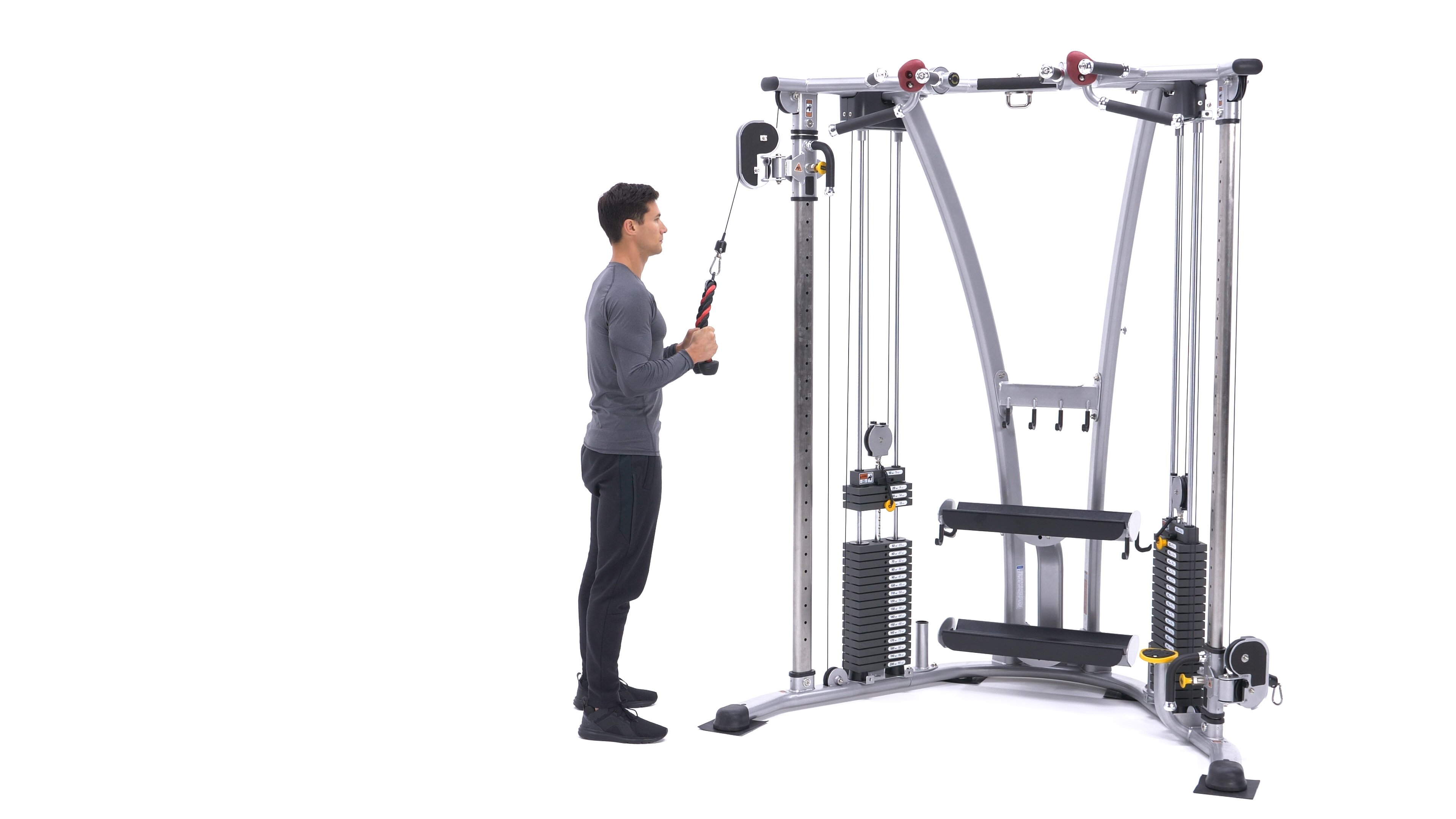 Tricep Rope Pushdown Pulldown Press Bar Cable Attachment Gym Bodybuilding