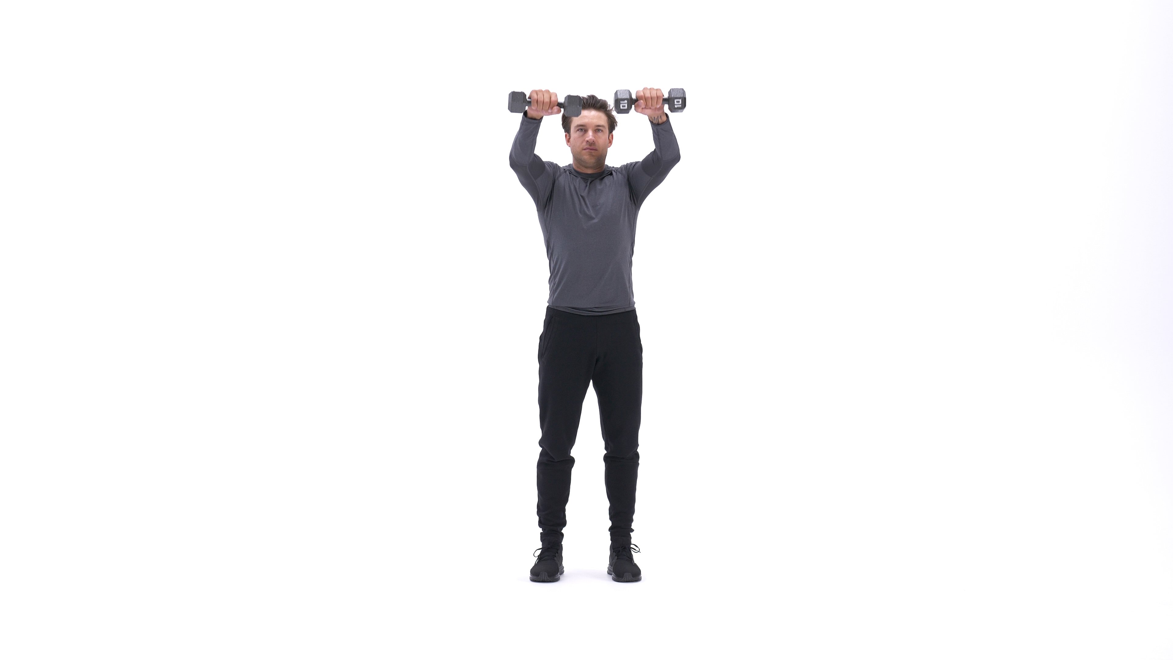 Dumbbell front raise to lateral raise