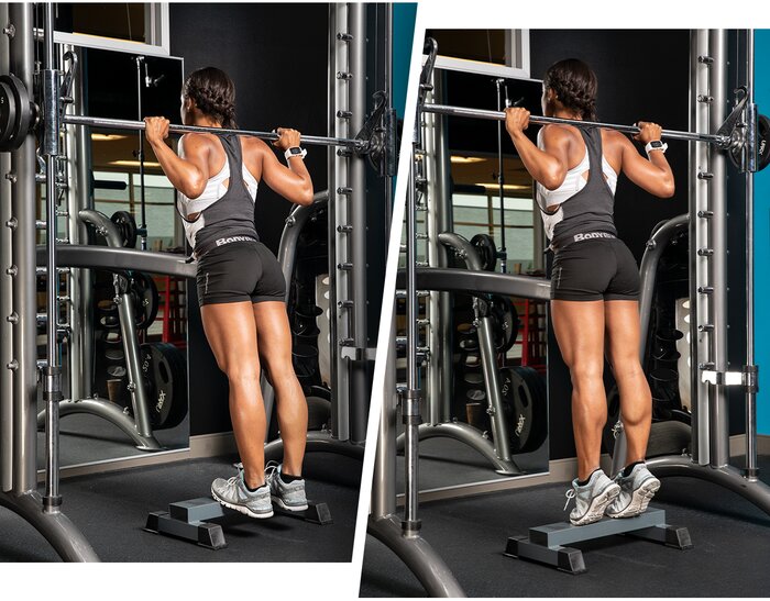 Smith machine calf raise