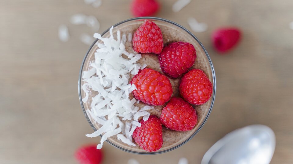 Chocolate Chia Protein Pudding