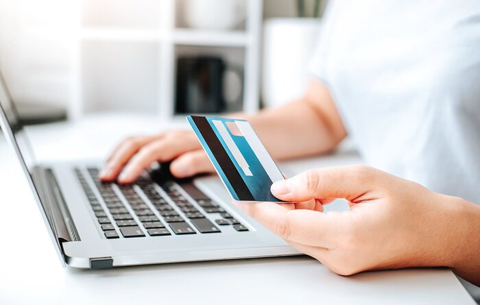 Paying online with credit card